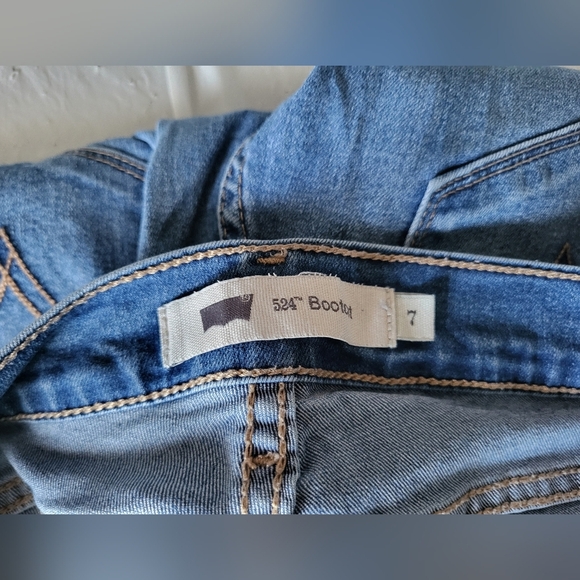 Levi 524 Classic Blue Women's Jeans Bootcut, Size 7 (30 X 31) - Picture 4 of 6